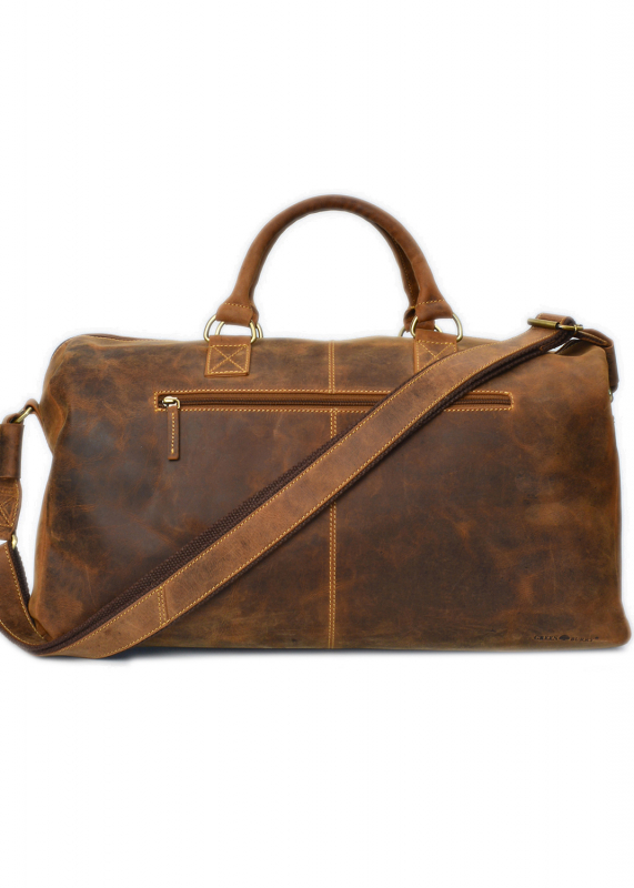 Vintage-Leder Reisetasche braun